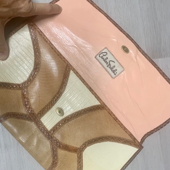 Vintage Carlos Falchi Alligator Skin Clutch. - Picture 3 of 5